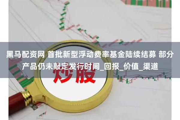 黑马配资网 首批新型浮动费率基金陆续结募 部分产品仍未敲定发行时间_回报_价值_渠道